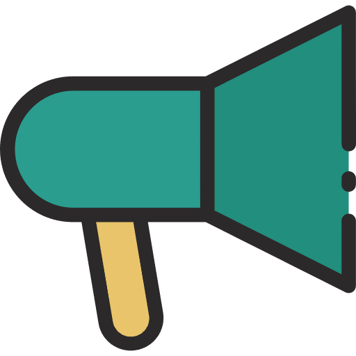 Loudspeaker protest announcer tools and utensils icon Loudspeaker protest announcer tools and utensils icon