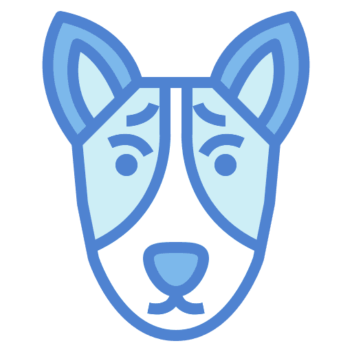 Basenji dog pet mammal icon
