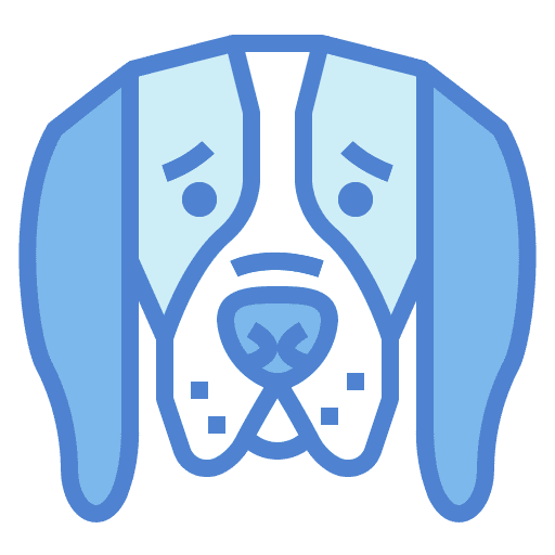 Basset hound dog breed pet icon