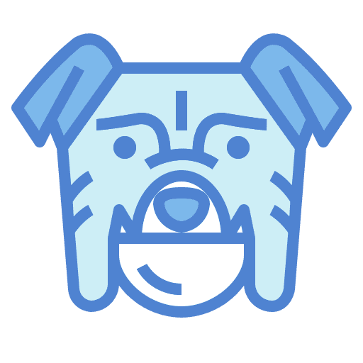 Bulldog breed animals animal icon