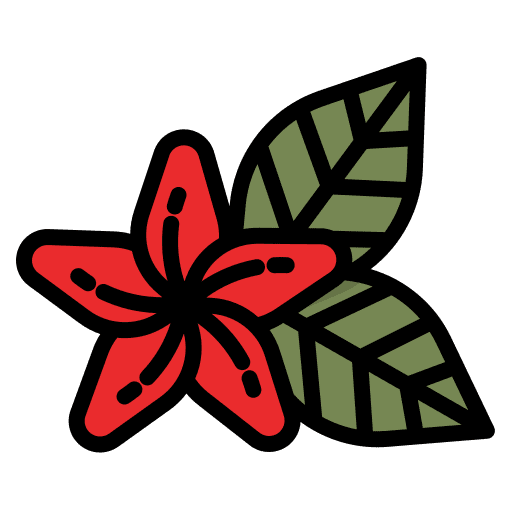 Flower tropical nature hawaii icon