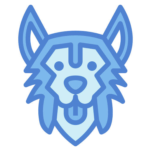 Siberian husky dog animals breed icon Siberian husky dog animals breed icon