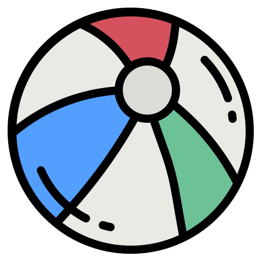 Beach ball leisure fun summer icon Beach ball leisure fun summer icon