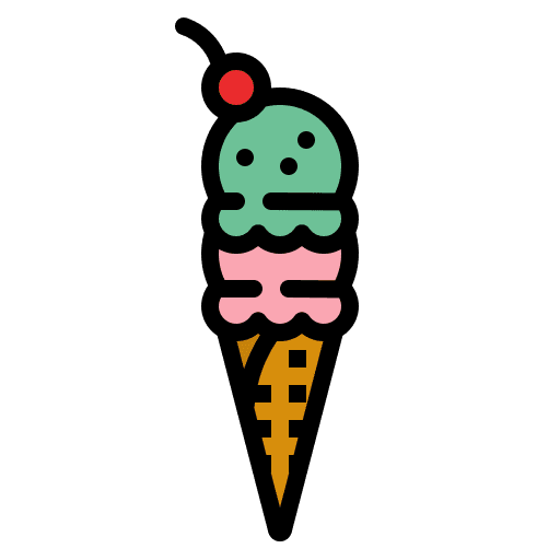 Ice cream summer sweet dessert icon Ice cream summer sweet dessert icon