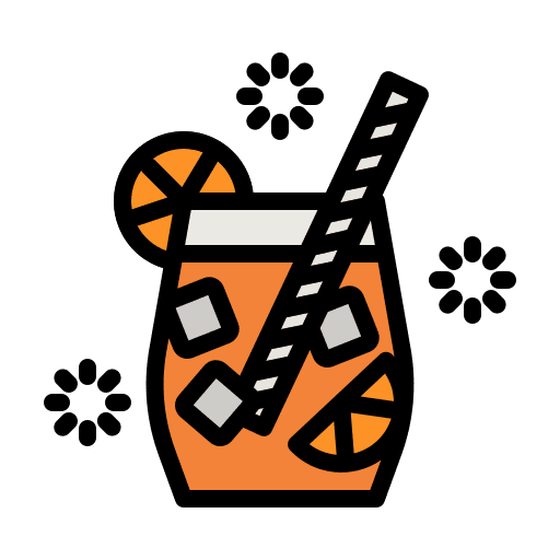Orange juice beverage fruit drink icon Orange juice beverage fruit drink icon