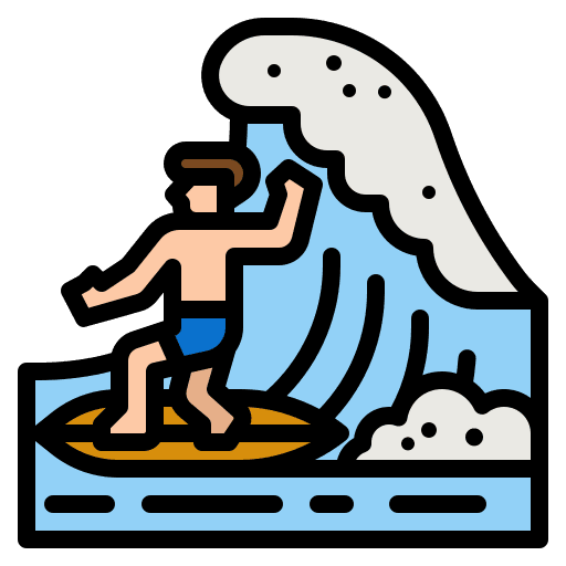 Surfer surf sports and competition surfer icon Surfer surf sports and competition surfer icon