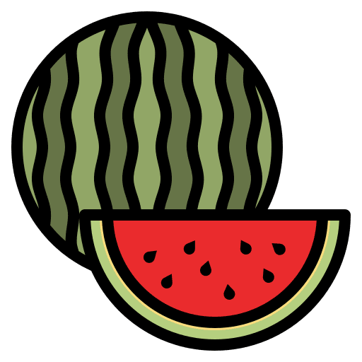 Watermelon fruit food and restaurant diet icon Watermelon fruit food and restaurant diet icon