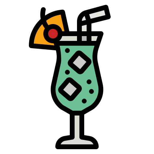 Cocktail beverage glass food and restaurant icon Cocktail beverage glass food and restaurant icon