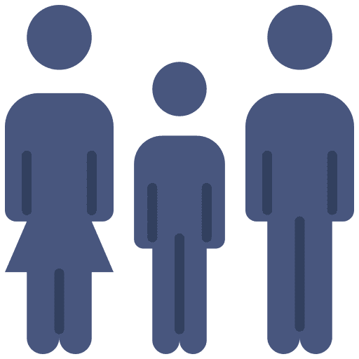 Family people young kid icon