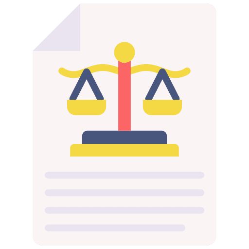 Law justice miscellaneous document icon Law justice miscellaneous document icon