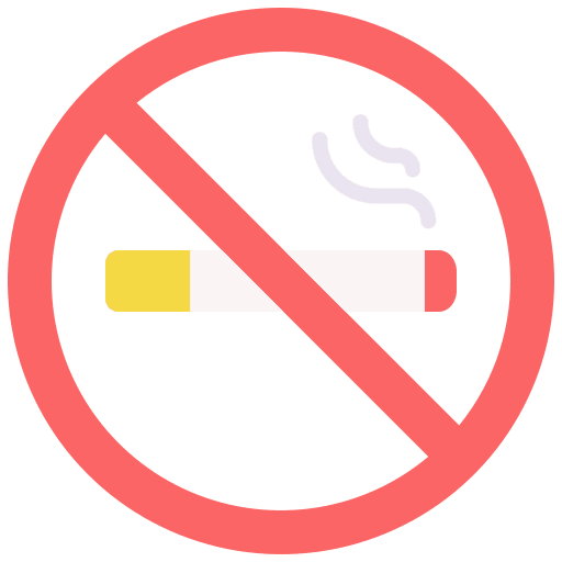 No smoking cigarette prohibition smoking icon