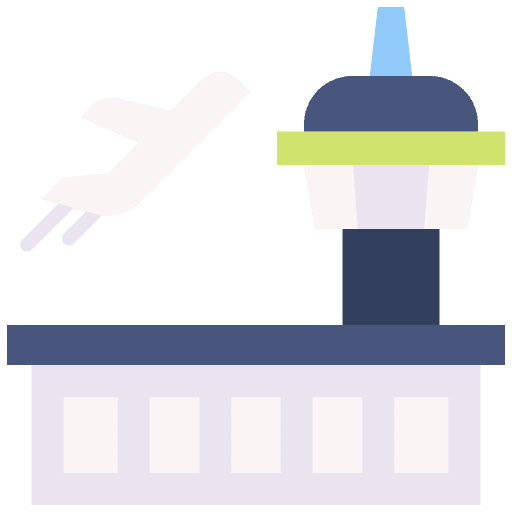 Airport airplane transport travel icon Airport airplane transport travel icon