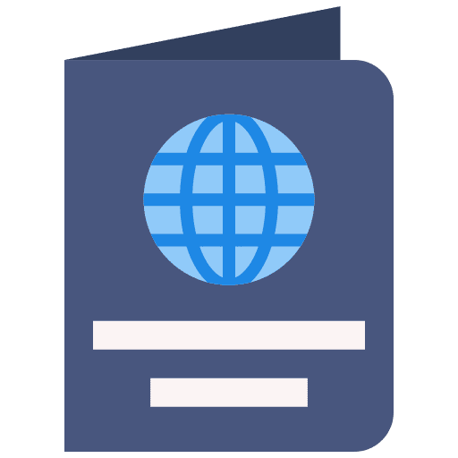 Passport travel passport identification icon Passport travel passport identification icon
