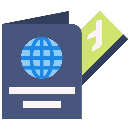 Visa document holidays passport icon Visa document holidays passport icon