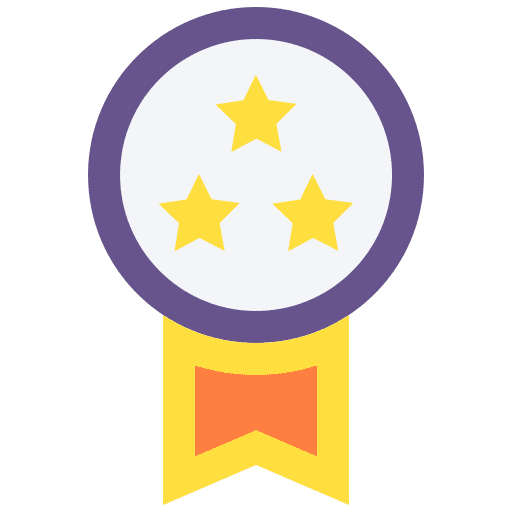 Award certificate medal winner icon Award certificate medal winner icon