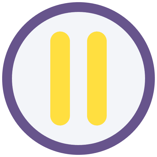 Pause video player multimedia icon Pause video player multimedia icon