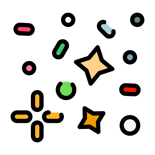 Confetti celebration celebrate birthday icon
