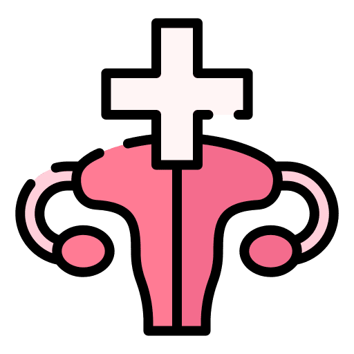 Sexual health healthcare and medical female femenine icon