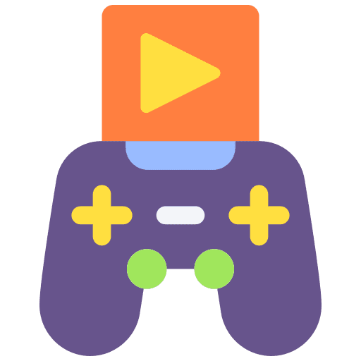Video game gaming gamer joystick icon Video game gaming gamer joystick icon