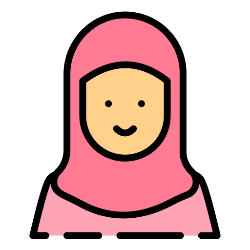 Hijab user young woman icon Hijab user young woman icon