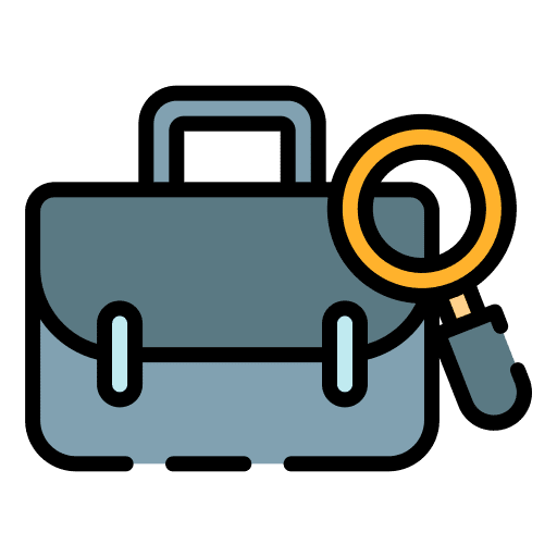 Job opportunities business and finance job seeker briefcase icon Job opportunities business and finance job seeker briefcase icon