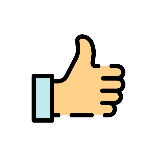 Thumb up finger up well done finger icon Thumb up finger up well done finger icon