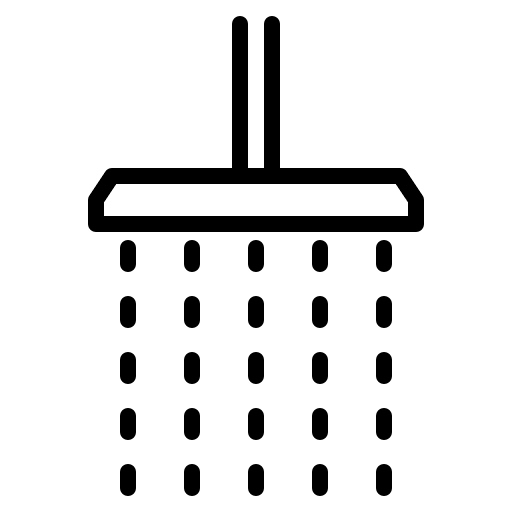 Shower water shower head cleaning icon