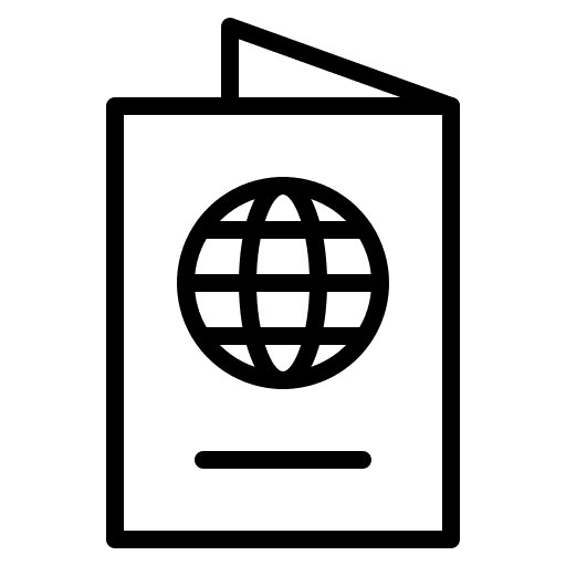 Passport technology identification identity icon