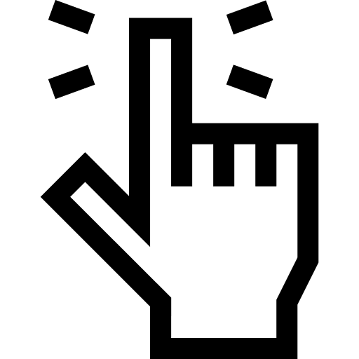 Tap click here click gesture icon Tap click here click gesture icon
