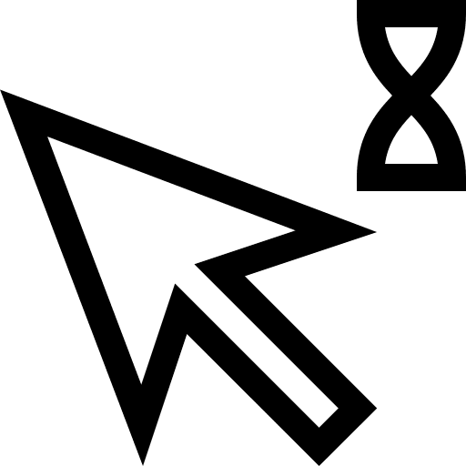 Pointer sandclock clock waiting icon Pointer sandclock clock waiting icon