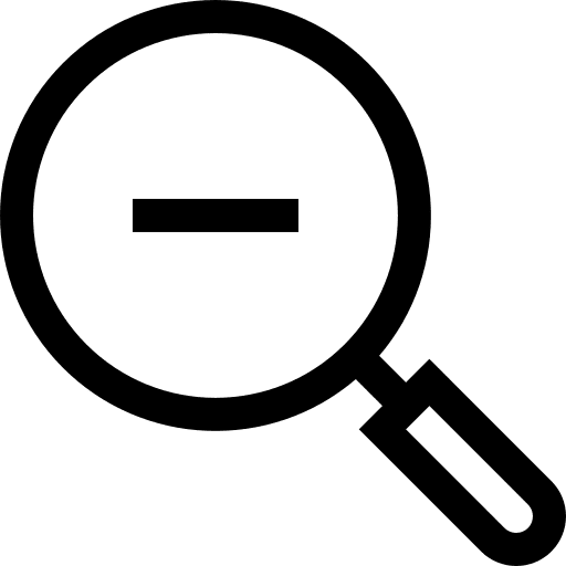 Zoom out loupe search ui icon Zoom out loupe search ui icon
