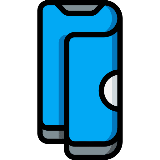 Foldable phone communications screen foldable phone icon