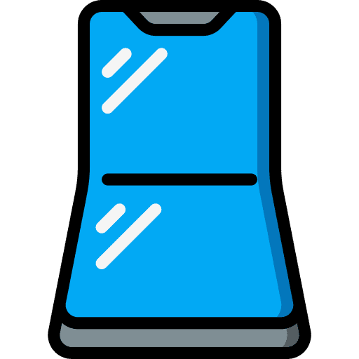 Folding phone folding phone innovation mobile phone icon