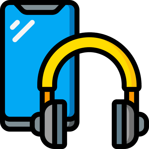 Headphones wireless mobile headphones icon