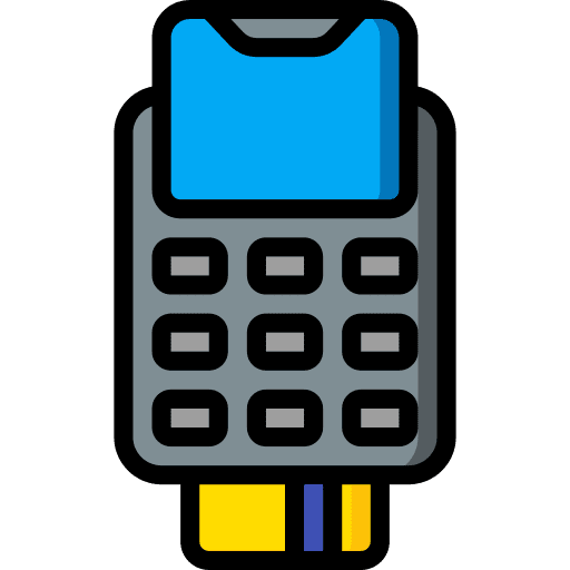 Pos terminal mobile payment method mobile payment icon