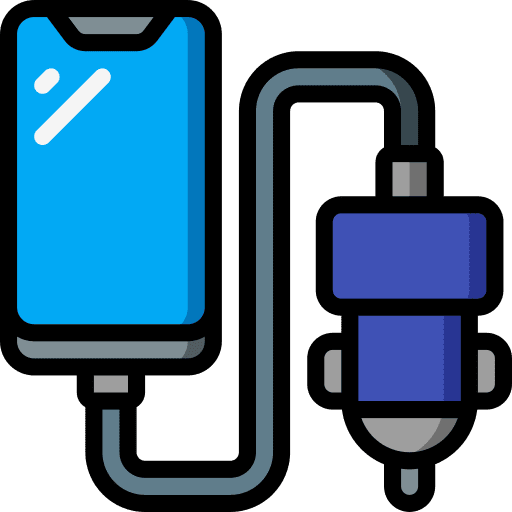 Smartphone charger mobile device cigarette icon