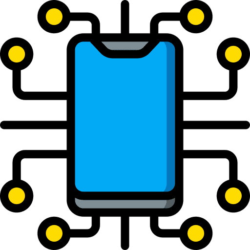 Smartphone mobile phone touch screen cellphone icon