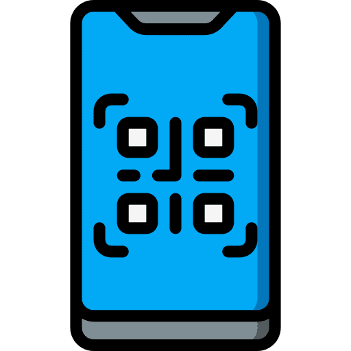 Smartphone smartphone mobile app qr code scan icon