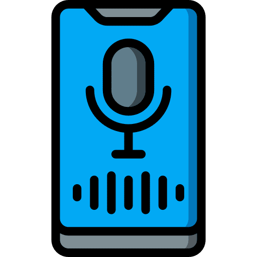 Voice assistant microphone voice assistant voice recorder icon