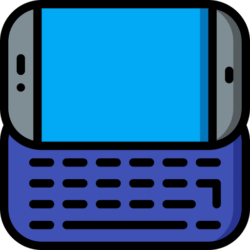 Keyboard keyboard sliding smartphone icon