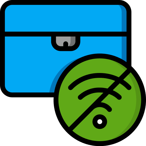 Safe box case safety smartphone icon