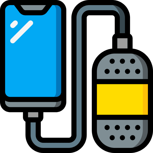 Smartphone volume communications portable speaker icon