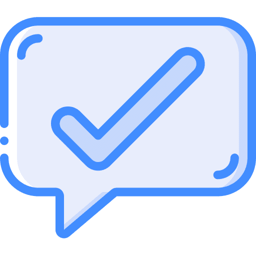 Check sign tick approval communications icon