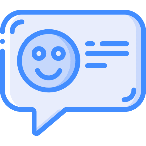 Happy speech bubble communications conversation icon Happy speech bubble communications conversation icon