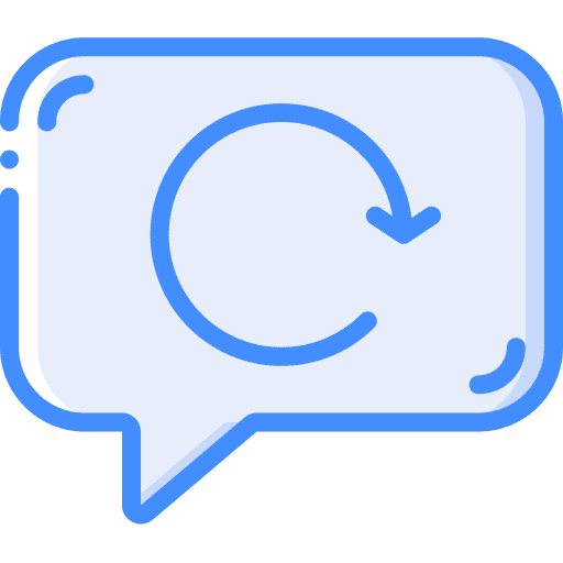 Syncing refresh communication message icon Syncing refresh communication message icon