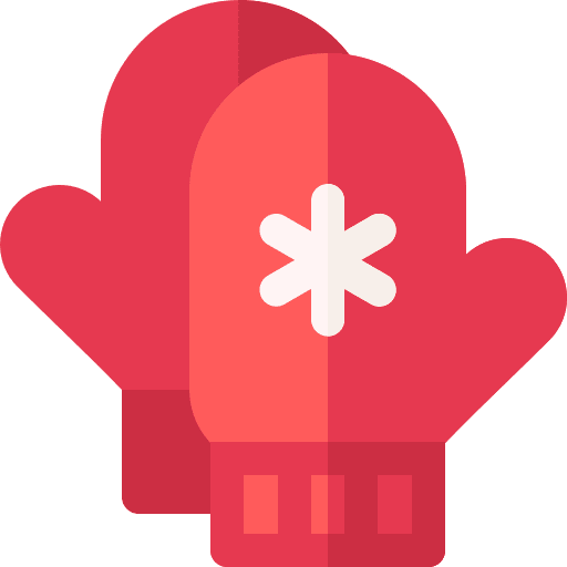 Mittens gloves winter cold icon