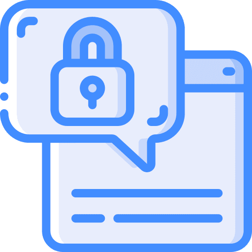 Secure protection communications browser icon Secure protection communications browser icon