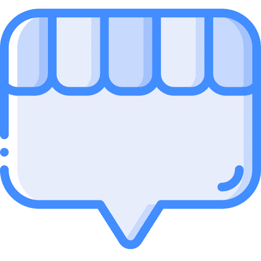 Shop talk store conversation icon Shop talk store conversation icon