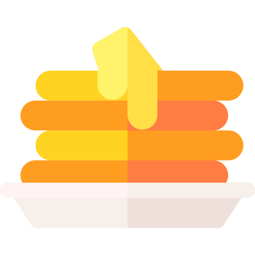 Pancakes sweet food and restaurant dessert icon Pancakes sweet food and restaurant dessert icon