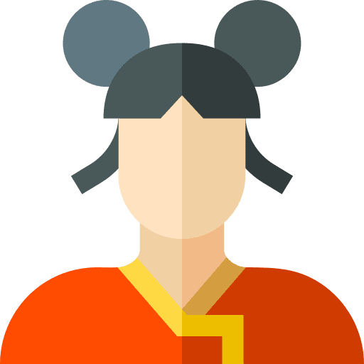 Hong kong user woman asian icon Hong kong user woman asian icon